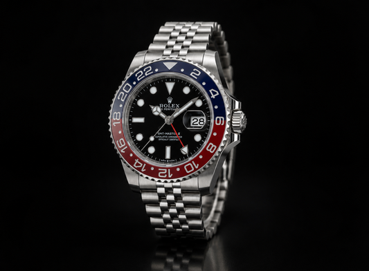 Rolex Luxury GMT Style Stainless Steel Automatic Watch